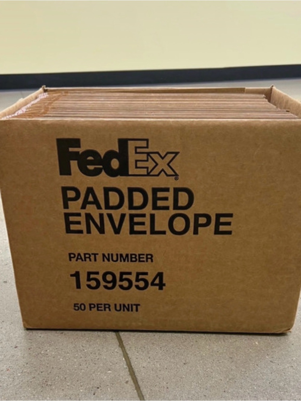 FedEx Brown Padded Shipping Envelopes – Box of 49